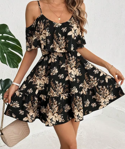 Vestito con scollo a maniche corte - Aria