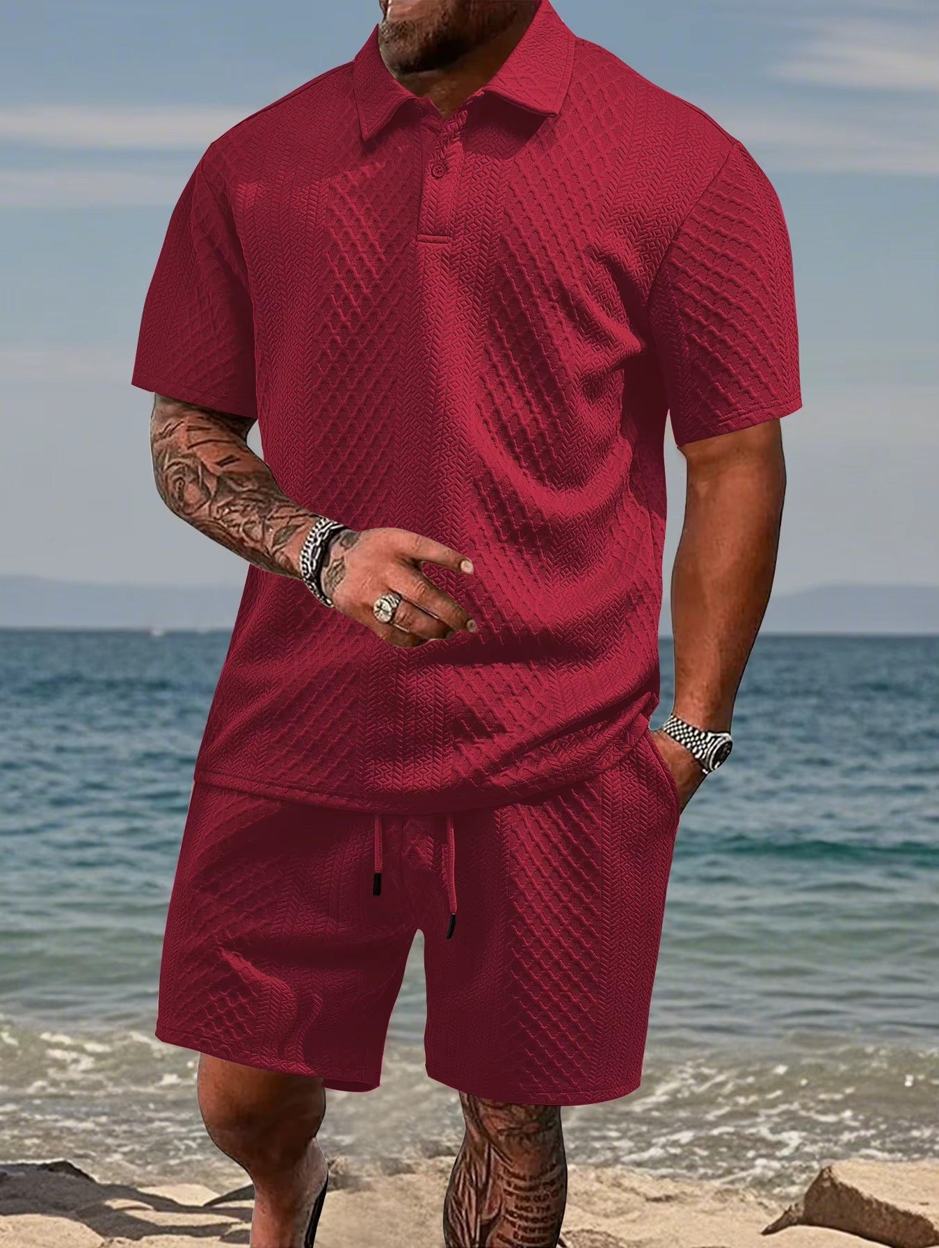 polo casual e pantaloncini - Nova