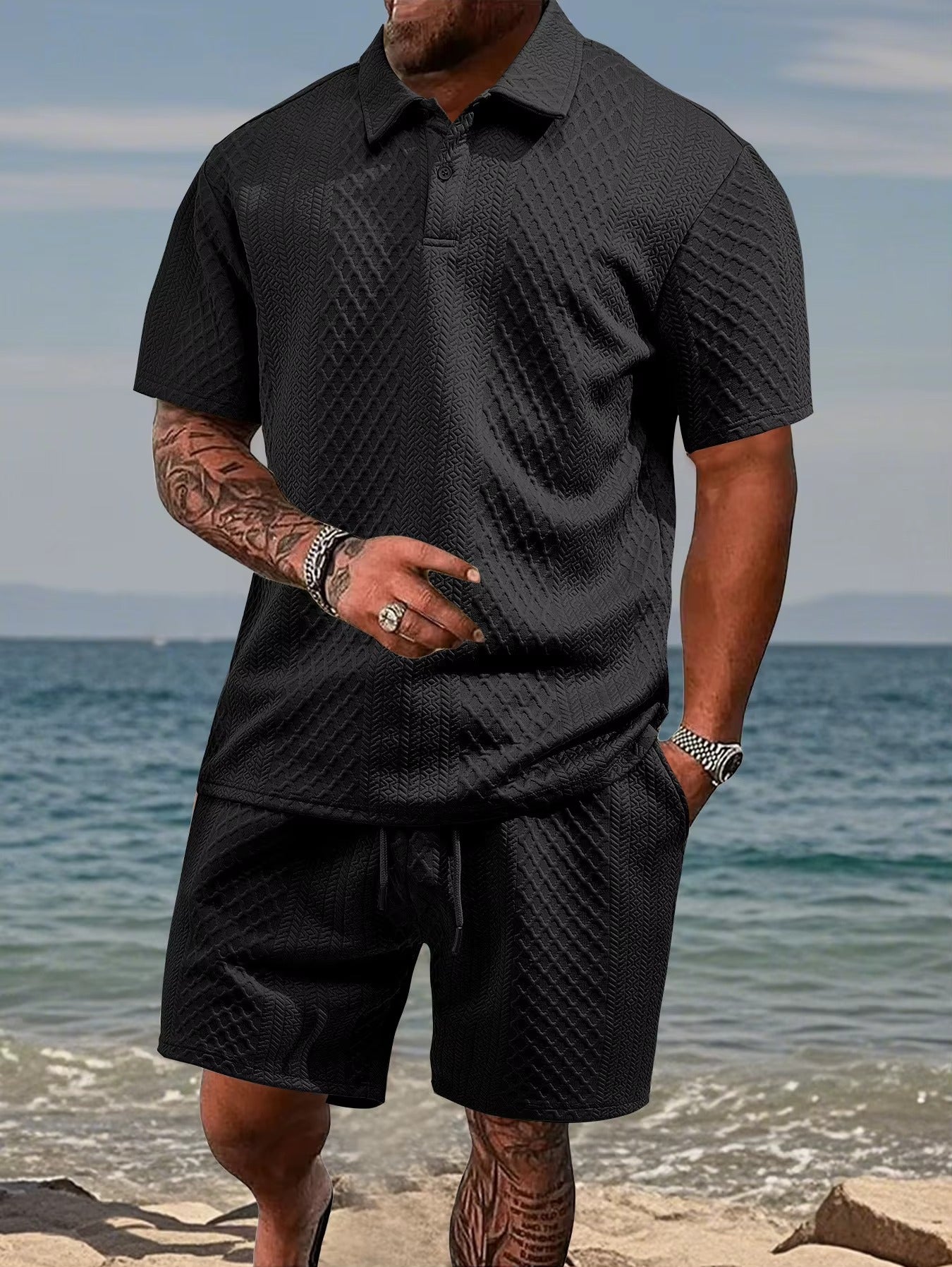 polo casual e pantaloncini - Nova