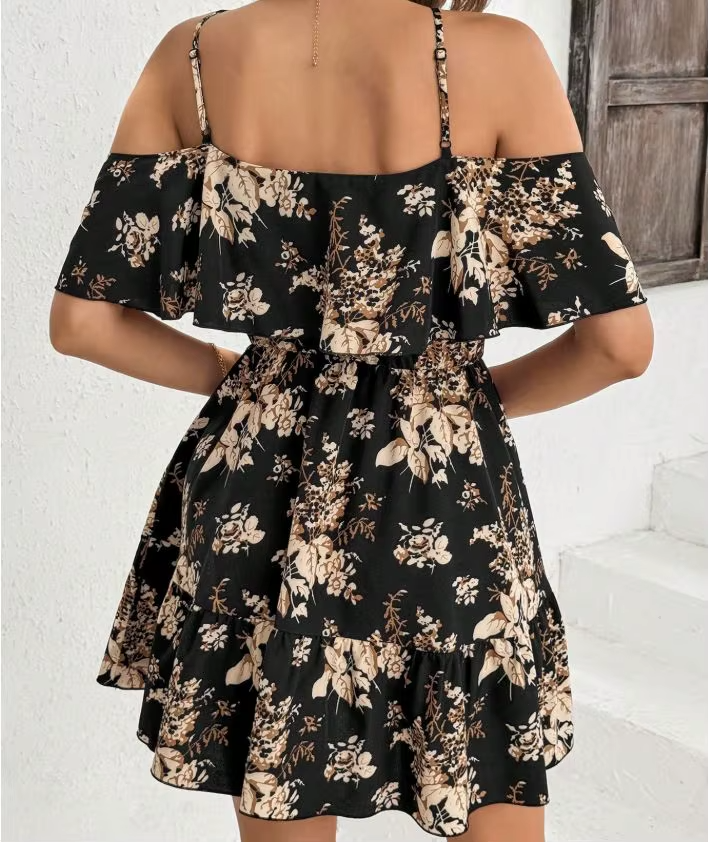 Vestito con scollo a maniche corte - Aria