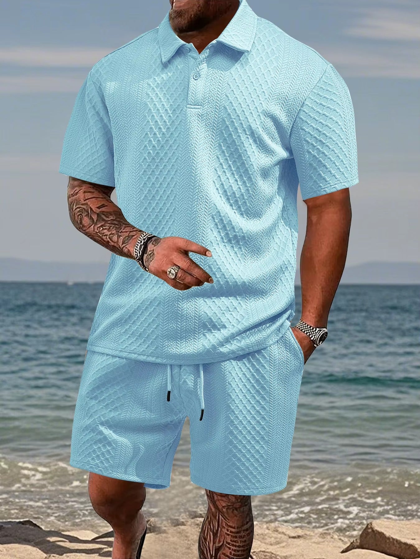 polo casual e pantaloncini - Nova