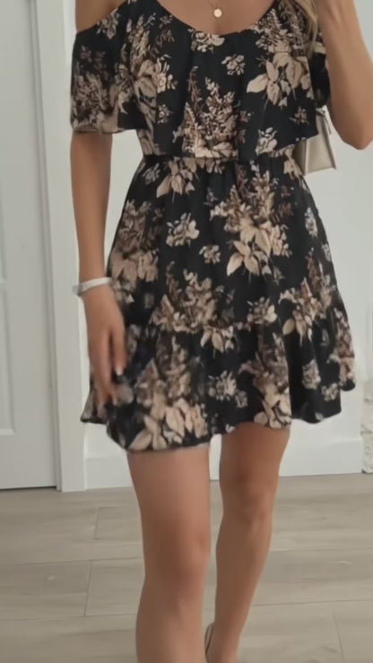 Vestito con scollo a maniche corte - Aria